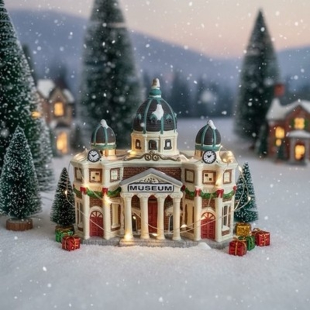 Dickens Keepsake Porcelain Museum Building O Well Novelty 1995 Original Box